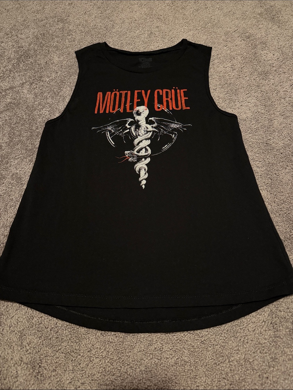 Mötley Crüe Black Graphic Sleeveless Tank - Women's